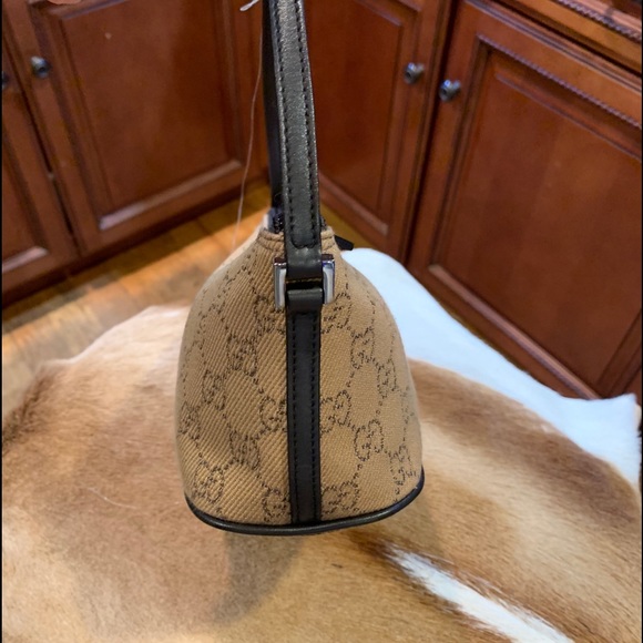 -❌SOLD❌✳️AUTH GUCCI ICONIC PRINT TAB POCHETTE EUC - Picture 10 of 14